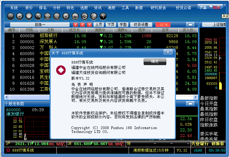 168行情系统