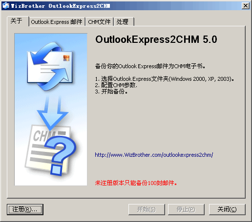 OutlookExpress2CHM(OutlookExpress备份为CHM)