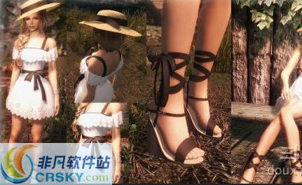 上古卷轴5天际夏日连衣裙MOD