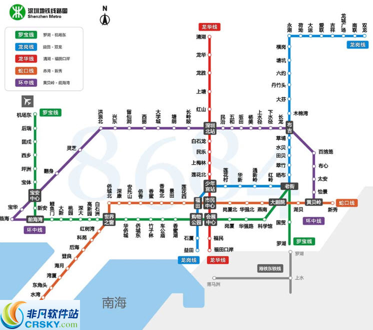深圳地铁线路图