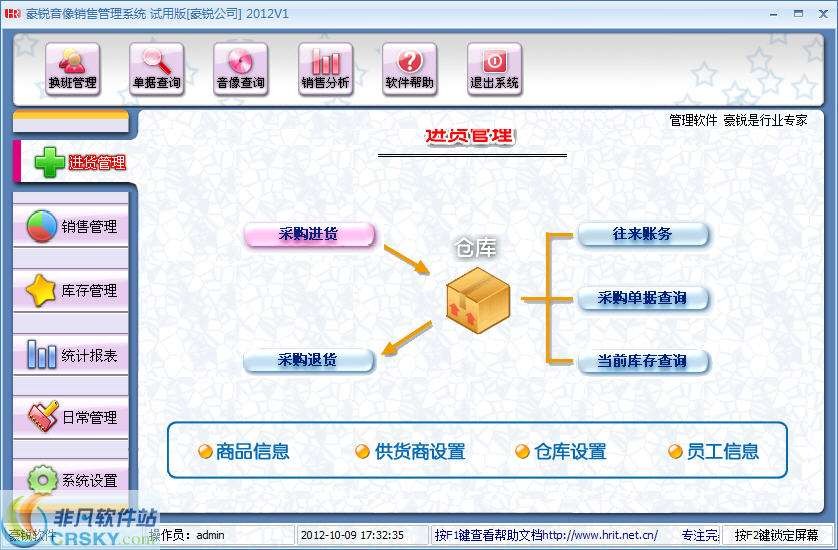 豪锐音像进销存管理软件