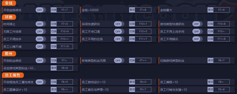 疯狂游戏大亨2修改器